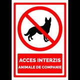 Indicator pentru acces interzis animale de companie