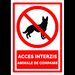 Indicator pentru acces interzis animale de companie